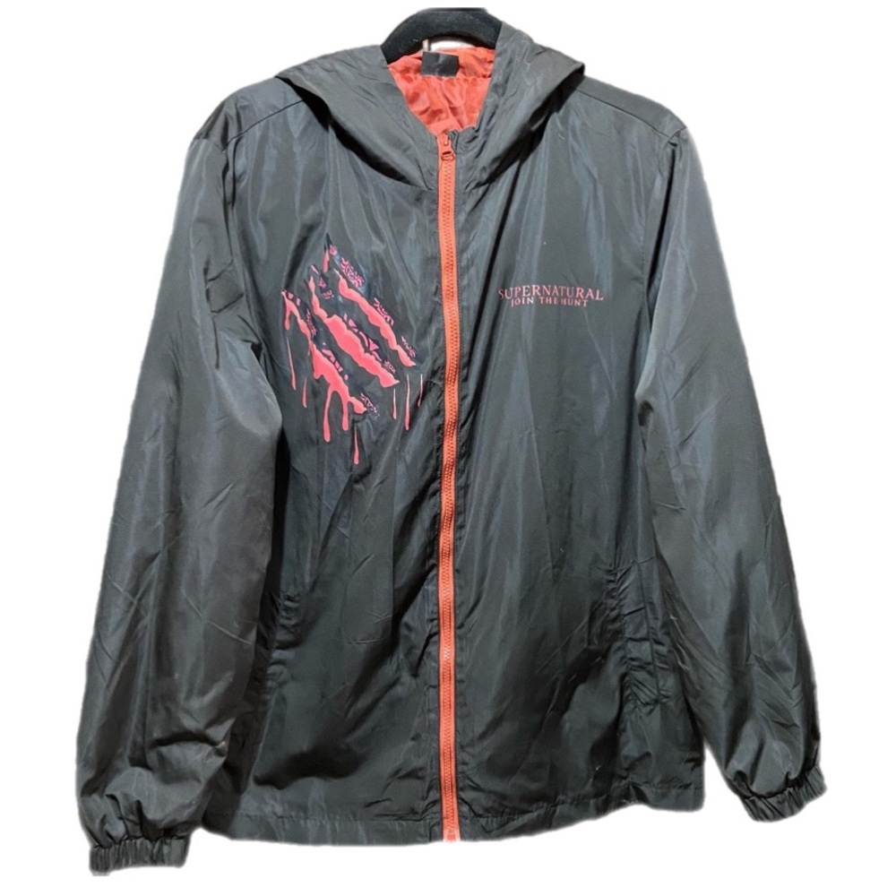 Supernatural Windbreaker Jacket Hellhound Slash CultureFly Join the Hunt Small